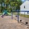Playground for the family with swings