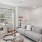 living room with a couch and coffee table